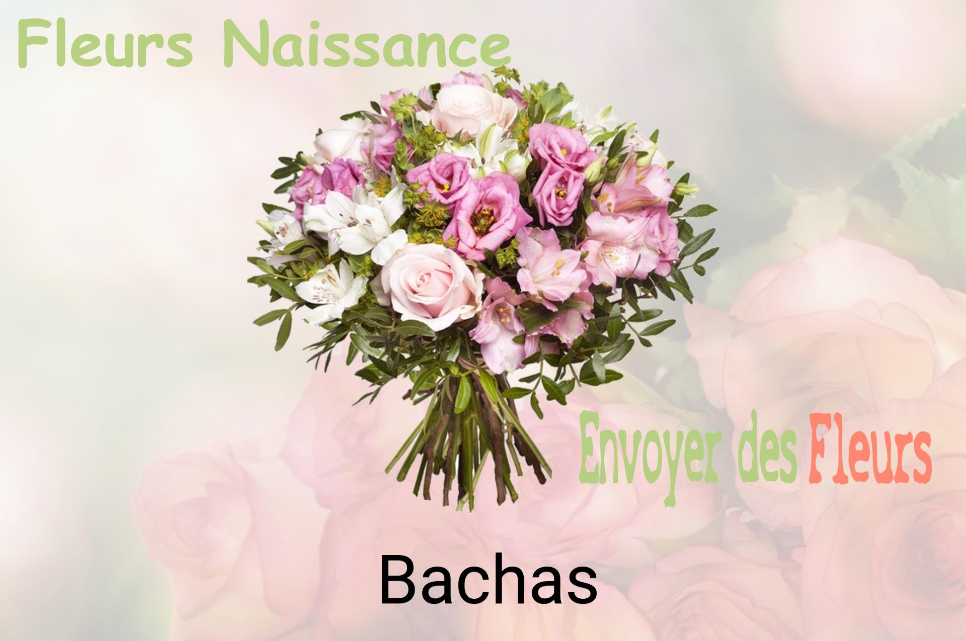 Bouquet de fleurs de naissance livré à Bachas